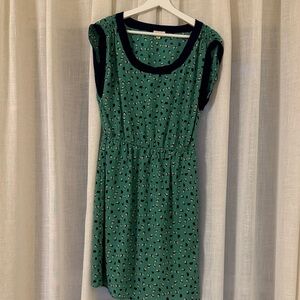 Maison Jules Teal and Black Midi Dress